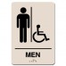 Men Handicap Restroom Sign